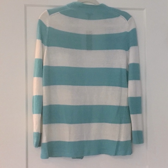 Talbots new with tags striped cardigan sweater - Picture 2 of 8